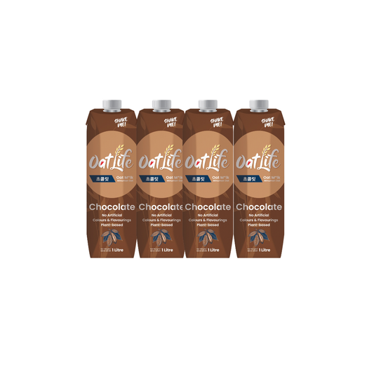 OatLife - Premium Chocolate Oat milk - 1L (Pack of 4)
